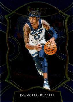 #18 D'Angelo Russell - Minnesota Timberwolves - 2020-21 Panini Select - Blue Basketball