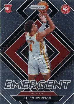 #18 Jalen Johnson - Atlanta Hawks - 2021-22 Panini Prizm - Emergent Basketball
