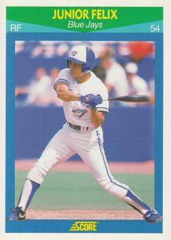 #18 Junior Felix - Toronto Blue Jays - 1990 Score Rising Stars Baseball