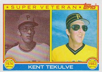 #18 Kent Tekulve - Pittsburgh Pirates - 1983 Topps Baseball