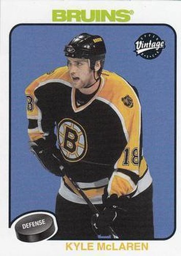 #18 Kyle McLaren - Boston Bruins - 2001-02 Upper Deck Vintage Hockey