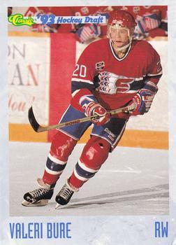 #18 Valeri Bure - Spokane Chiefs - 1993 Classic '93 Hockey Draft Hockey