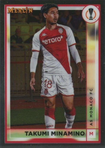 #18 Takumi Minamino - AS Monaco - 2022-23 Merlin Chrome UEFA Club Competitions Soccer