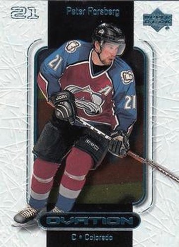 #18 Peter Forsberg - Colorado Avalanche - 1999-00 Upper Deck Ovation Hockey