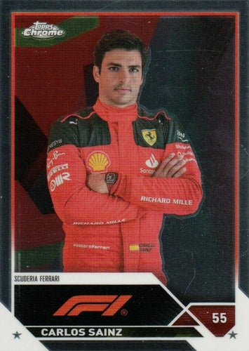 #18 Carlos Sainz - Scuderia Ferrari - 2023 Topps Chrome Formula 1 Racing