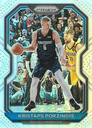 #18 Kristaps Porzingis - Dallas Mavericks - 2020-21 Panini Prizm - Silver Prizms Basketball