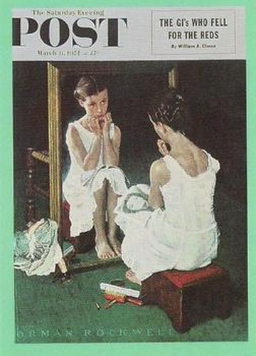 #18 Girl at the Mirror - 1993 Comic Images Norman Rockwell Saturday Evening Post