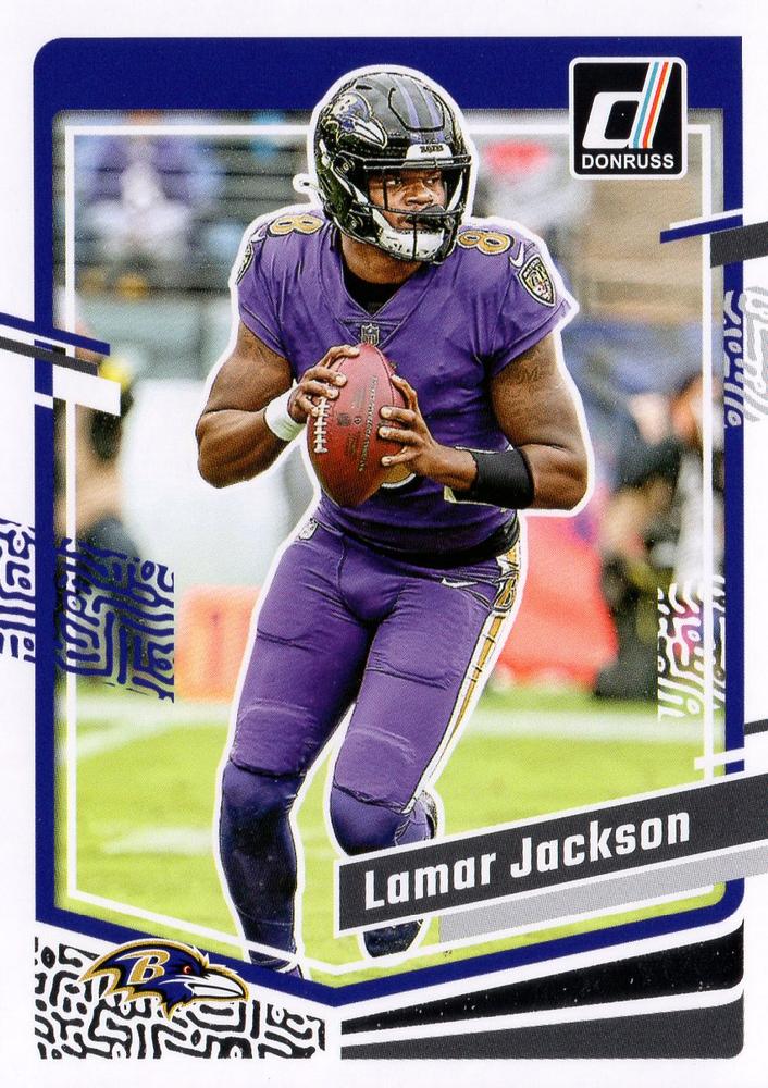 #18 Lamar Jackson - Baltimore Ravens - 2023 Donruss Football