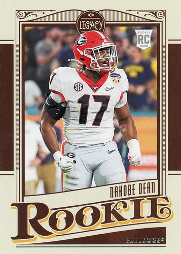 #18 Nakobe Dean - Georgia Bulldogs - 2022 Panini Chronicles Draft Picks - Legacy Rookies Football