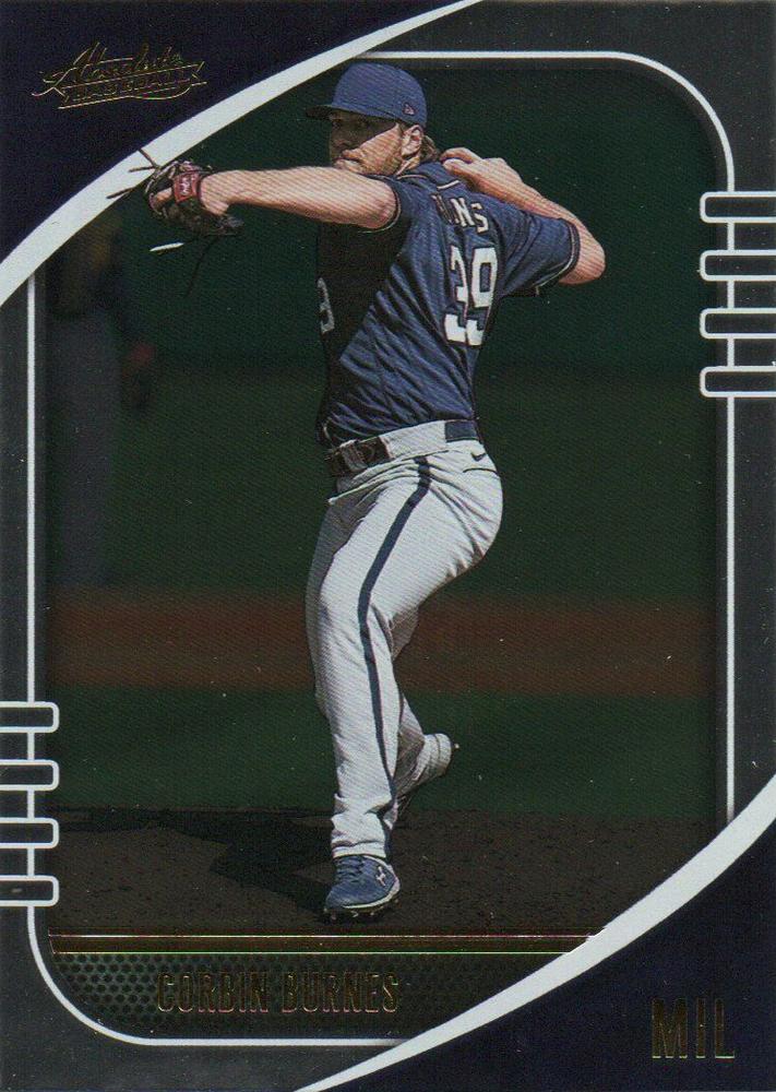 #18 Corbin Burnes - Milwaukee Brewers - 2021 Panini Absolute Baseball