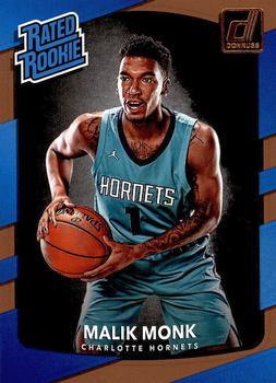 #190 Malik Monk - Charlotte Hornets - 2017-18 Donruss Basketball