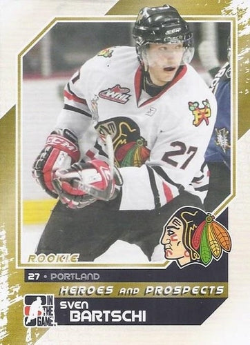 #190 Sven Baertschi - Portland Winterhawks - 2010-11 In The Game Heroes and Prospects Hockey