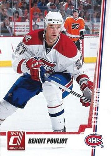 #190 Benoit Pouliot - Montreal Canadiens - 2010-11 Donruss Hockey