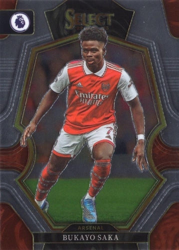 #190 Bukayo Saka - Arsenal FC - 2022-23 Panini Select Premier League Soccer