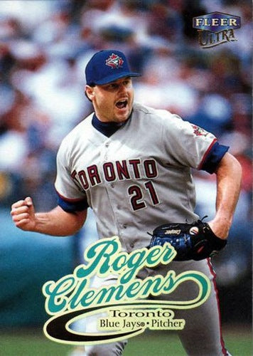 #190 Roger Clemens - Toronto Blue Jays - 1999 Ultra Baseball