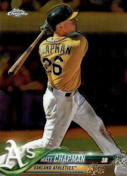 #190 Matt Chapman - Oakland Athletics - 2018 Topps Chrome Baseball