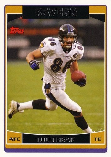 #190 Todd Heap - Baltimore Ravens - 2006 Topps Football