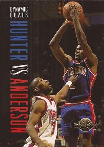 #190 Lindsey Hunter / Kenny Anderson - Detroit Pistons / New Jersey Nets - 1994-95 SkyBox Premium Basketball