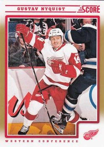 #190 Gustav Nyquist - Detroit Red Wings - 2012-13 Score - Gold Rush Hockey