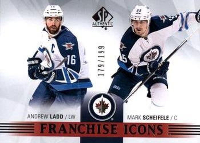 #190 Andrew Ladd / Mark Scheifele - Winnipeg Jets - 2015-16 SP Authentic Hockey