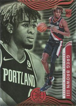 #190 Greg Brown III - Portland Trail Blazers - 2021-22 Panini Illusions Basketball