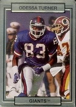 #190 Odessa Turner - New York Giants - 1990 Action Packed Football