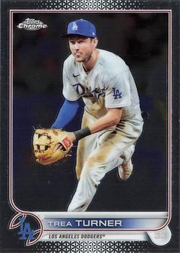 #190 Trea Turner - Los Angeles Dodgers - 2022 Topps Chrome Baseball