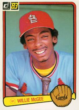 #190 Willie McGee - St. Louis Cardinals - 1983 Donruss Baseball