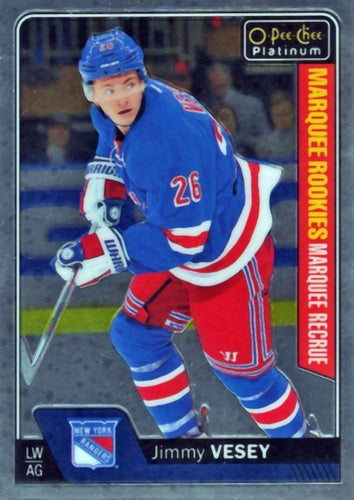 #190 Jimmy Vesey - New York Rangers - 2016-17 O-Pee-Chee Platinum Hockey