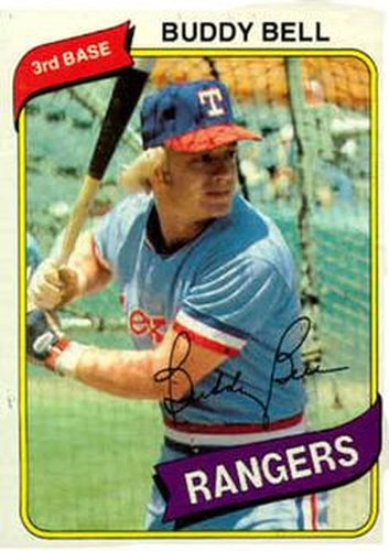 #190 Buddy Bell - Texas Rangers - 1980 Topps Baseball