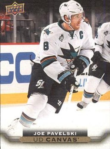 #C190 Joe Pavelski - San Jose Sharks - 2015-16 Upper Deck - UD Canvas Hockey