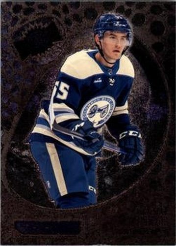 #190 David Jiricek - Columbus Blue Jackets - 2022-23 SkyBox Metal Universe Hockey