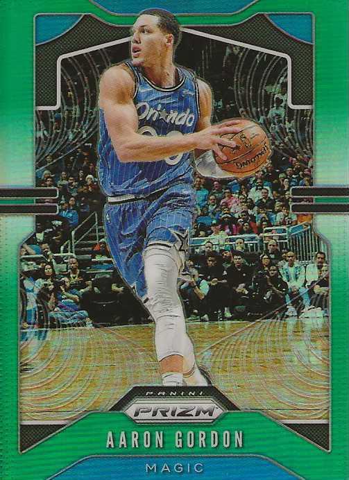 #190 Aaron Gordon - Orlando Magic - 2019-20 Panini Prizm - Prizms Green Basketball