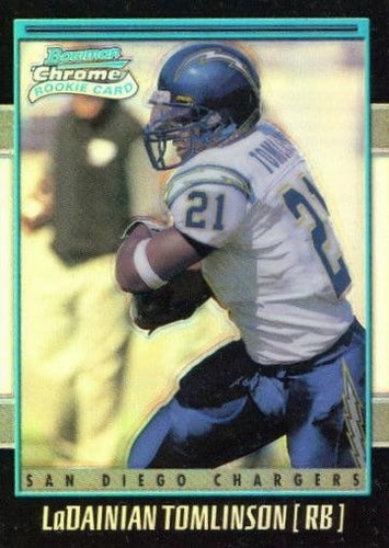#190 LaDainian Tomlinson - San Diego Chargers - 2001 Bowman Chrome Football