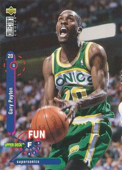 #190 Gary Payton - Seattle SuperSonics - 1995-96 Collector's Choice Basketball