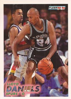 #190 Lloyd Daniels - San Antonio Spurs - 1993-94 Fleer Basketball