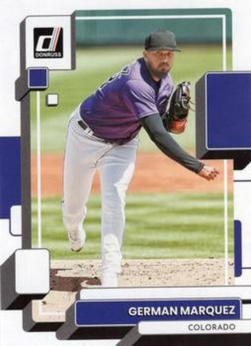 #190 German Marquez - Colorado Rockies - 2022 Donruss Baseball