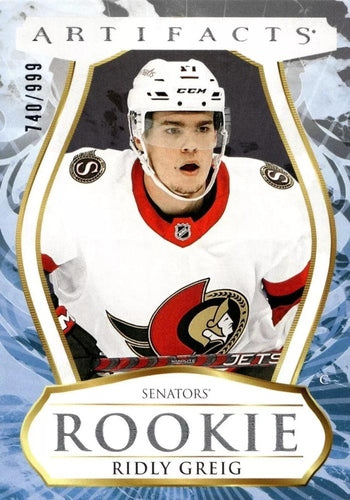 #190 Ridly Greig - Ottawa Senators - 2023-24 Upper Deck Artifacts Hockey