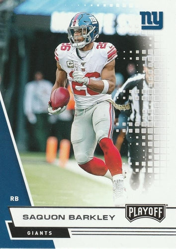 #190 Saquon Barkley - New York Giants - 2020 Panini Playoff Football