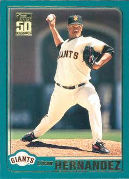 #190 Livan Hernandez - San Francisco Giants - 2001 Topps Baseball