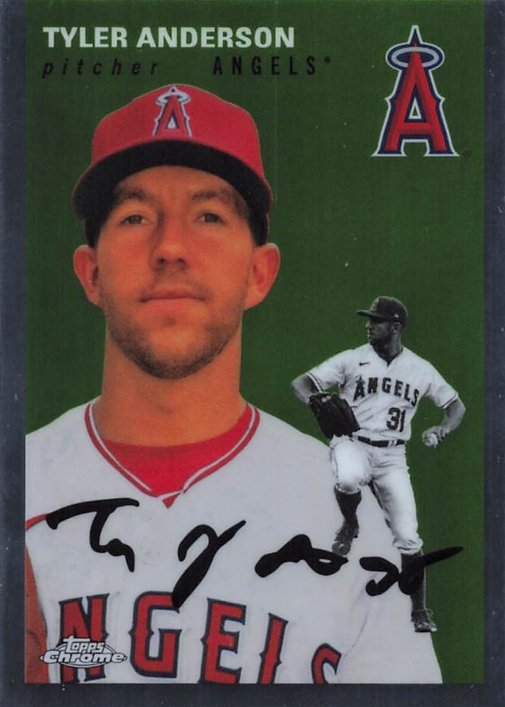 #191 Tyler Anderson - Los Angeles Angels - 2023 Topps Chrome Platinum Anniversary Baseball