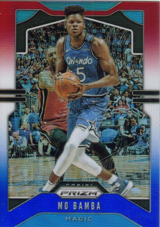 #191 Mo Bamba - Orlando Magic - 2019-20 Panini Prizm - Prizms Red White and Blue Basketball