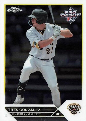 #PDC-191 Tres Gonzalez - Bradenton Marauders - 2023 Topps Pro Debut - Chrome Baseball