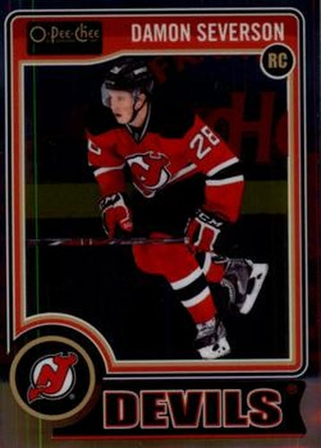 #191a Damon Severson - New Jersey Devils - 2014-15 O-Pee-Chee Platinum Hockey