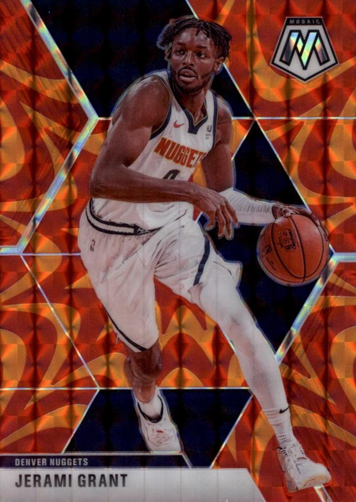 #191 Jerami Grant - Denver Nuggets - 2019-20 Panini Mosaic - Reactive Orange Basketball