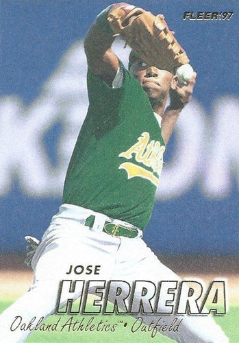 #191 Jose Herrera - Oakland Athletics - 1997 Fleer Baseball