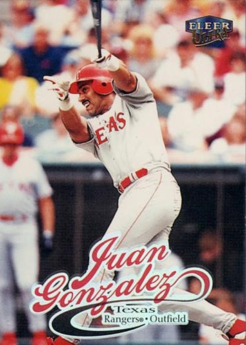 #191 Juan Gonzalez - Texas Rangers - 1999 Ultra Baseball