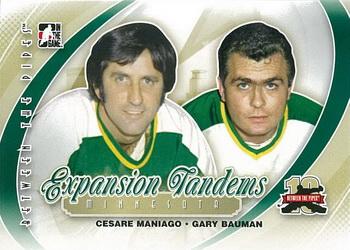 #191 Cesare Maniago / Gary Bauman - Minnesota North Stars - 2011-12 In The Game Between The Pipes Hockey
