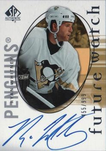 #191 Ryan Whitney - Pittsburgh Penguins - 2005-06 SP Authentic Hockey