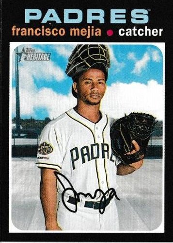 #191 Francisco Mejia - San Diego Padres - 2020 Topps Heritage Baseball